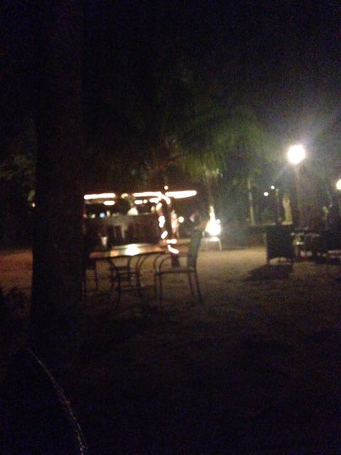 Beachfront bar