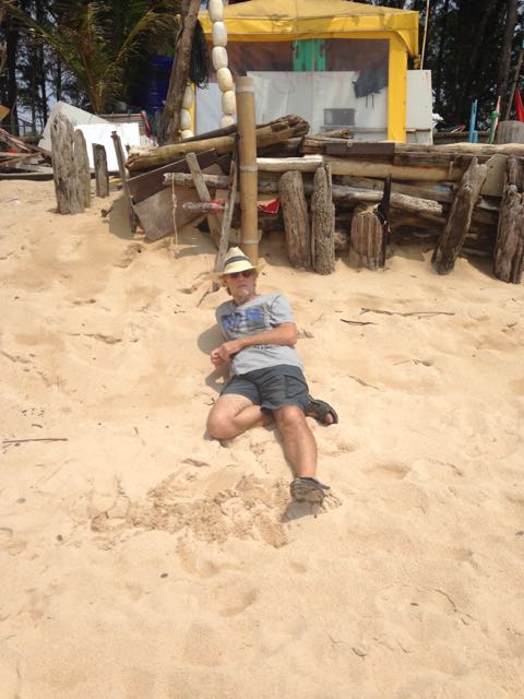 Relaxing on Nai Harn beach
